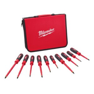 Milwaukee 48-22-2210 1000V Insulated Screwdriver Set with EVA Foam Case 10-Piece