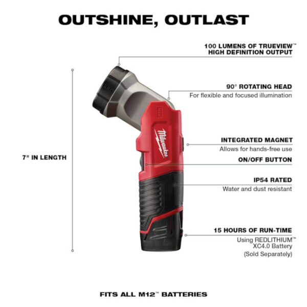 Milwaukee 49-24-0146 M12™ LED Work Light Milwaukee 49-24-0146 M12™ LED Work Light
