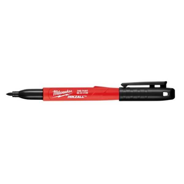 Milwaukee 48-22-3104 INKZALL Black Fine Point Marker 4-Pack