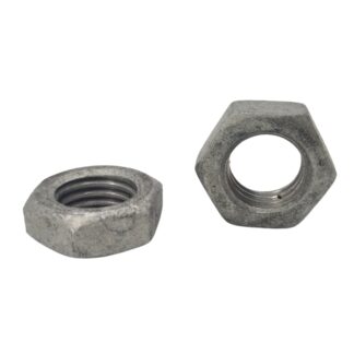 Hex Jam Nut Galvanized - (NC) Coarse Thread