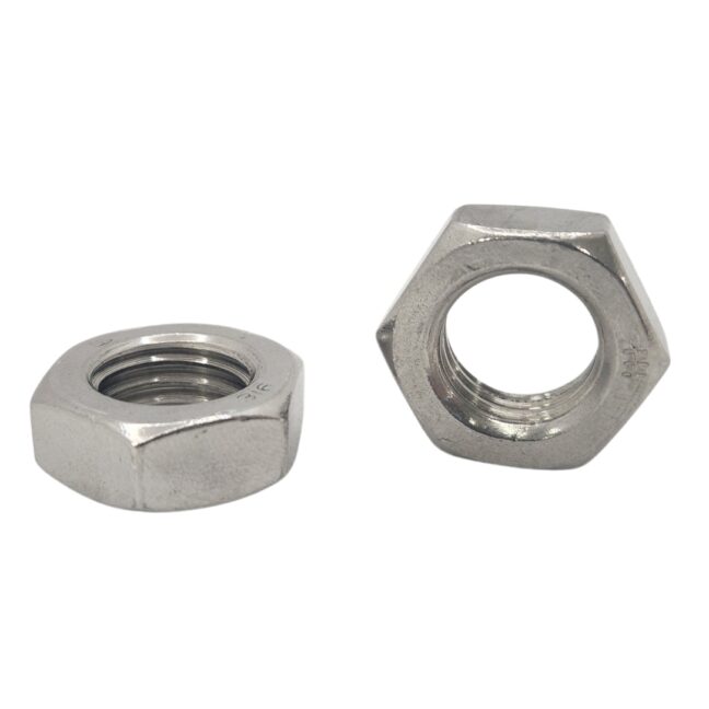 Hex Jam Nut Stainless Steel - (NC) Coarse Thread