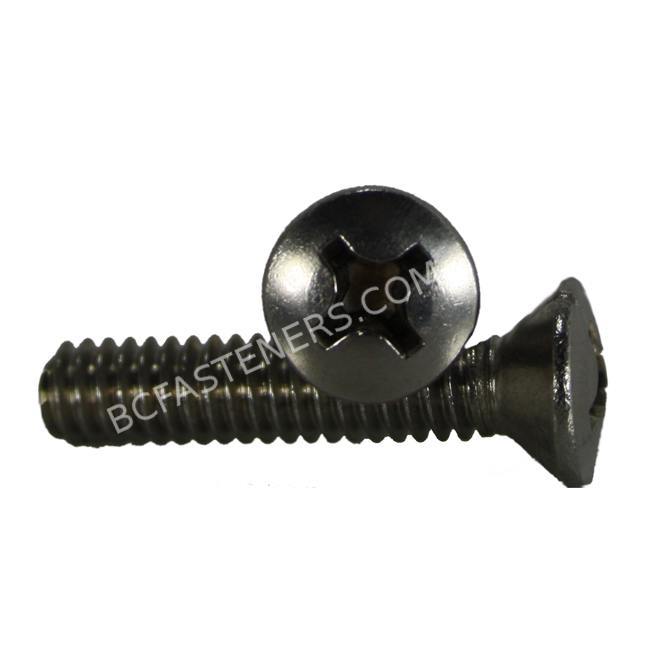 1/4"-2018-8 Stainless Steel Phillips Oval Head Machine Screws Select Size 