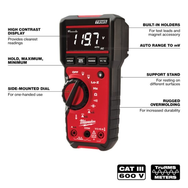 Milwaukee 2217-20NST True RMS Multimeter (1) Milwaukee 2217-20NST True RMS Multimeter