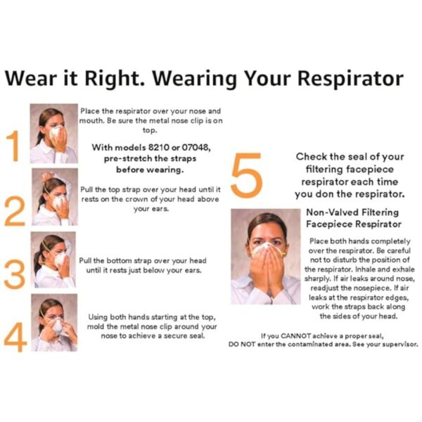 3M 8210 N95 Disposable Particulate Respirator 20-Pack