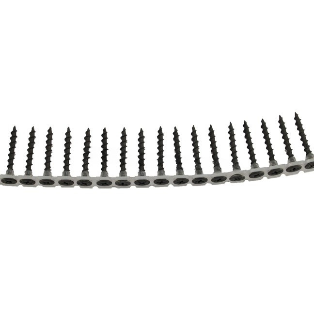 #6 x 1-1/4" Collated Bugle HeadDrywall Screws Black Phosphate