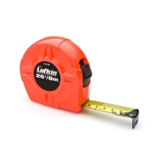 Lufkin L625CME 25mm x 8m Hi-Viz Orange Power Return Value Tape