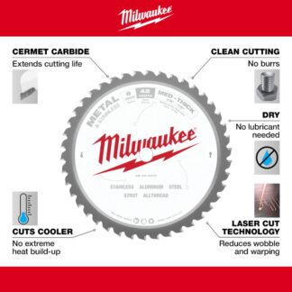Milwaukee 48-40-4515 8″ 42T Non-Ferrous and Stainless Steel Circular Saw Blade