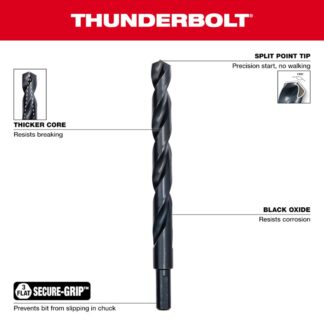 Milwaukee 48-89-2801 THUNDERBOLT Black Oxide Drill Bit Set 21-Piece (1)