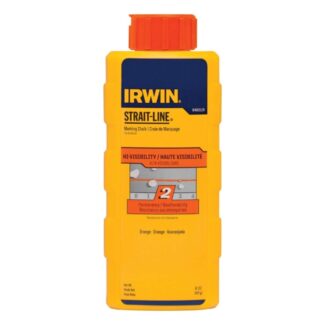 Irwin 64905ZR 8oz Fluorescent Orange Hi-Viz Marking Chalk