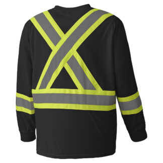 Pioneer Hi-Viz BIRDSEYE Polyester Long-Sleeve Safety Shirt2