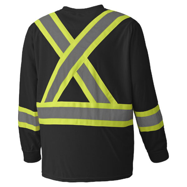 Pioneer Hi-Viz BIRDSEYE Polyester Long-Sleeve Safety Shirt