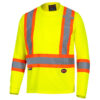Pioneer Hi-Viz BIRDSEYE Polyester Long-Sleeve Safety Shirt
