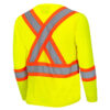 Pioneer Hi-Viz BIRDSEYE Polyester Long-Sleeve Safety Shirt