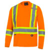 Pioneer Hi-Viz BIRDSEYE Polyester Long-Sleeve Safety Shirt