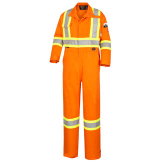 Pioneer Hi-Viz Flame Resistant Cotton Safety Coverall