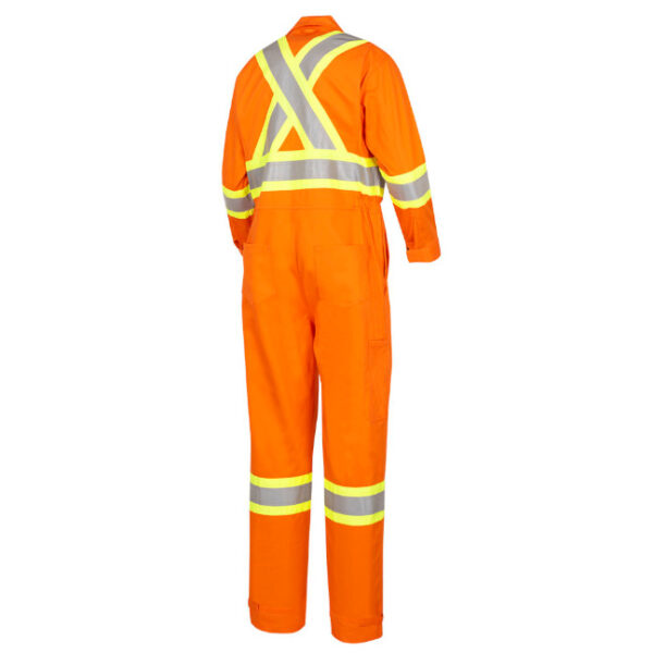 Pioneer Hi-Viz Flame Resistant Cotton Safety Coverall