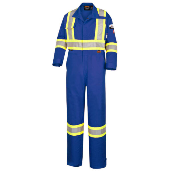 Pioneer Hi-Viz Flame Resistant Cotton Safety Coverall