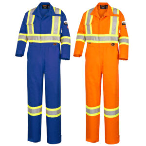 Pioneer Hi-Viz Flame Resistant Cotton Safety Coverall
