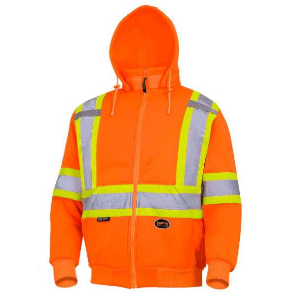 Pioneer Hi-Viz Polyester Fleece Safety Hoodie