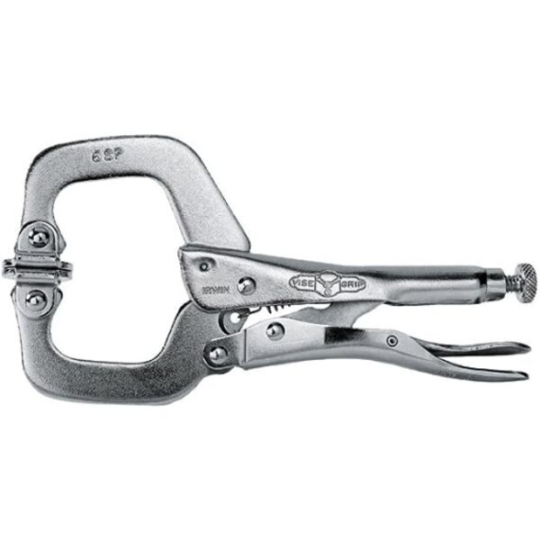 Irwin 18 6SP 6" Original Vise-Grip Locking C-Clamp with Swivel Pads