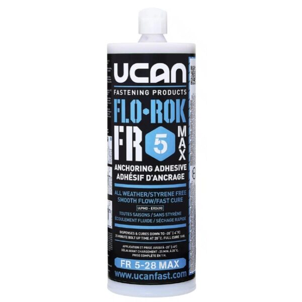 UCAN FR5-28MAX FLO-ROK 5 28oz Injection Anchoring Adhesive