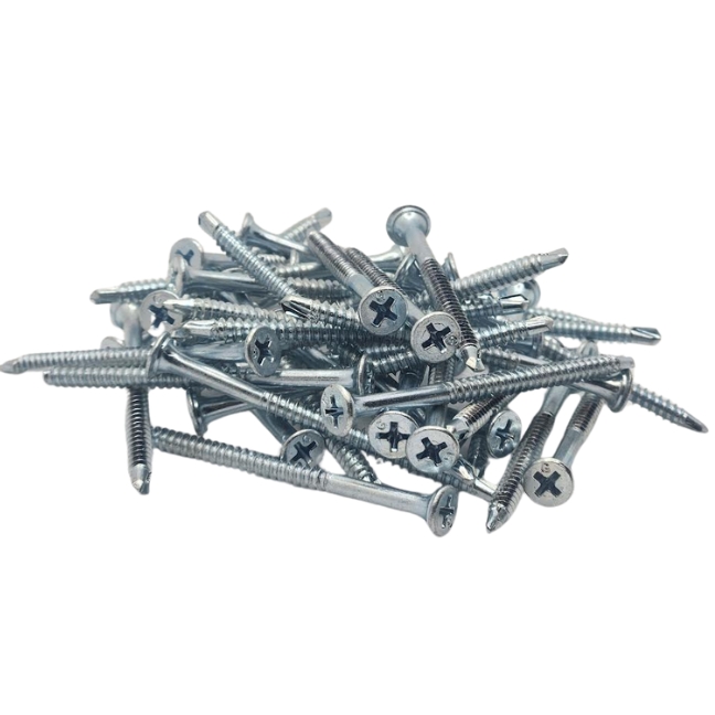 #6 Drywall TEK Screws Flat Head Zinc