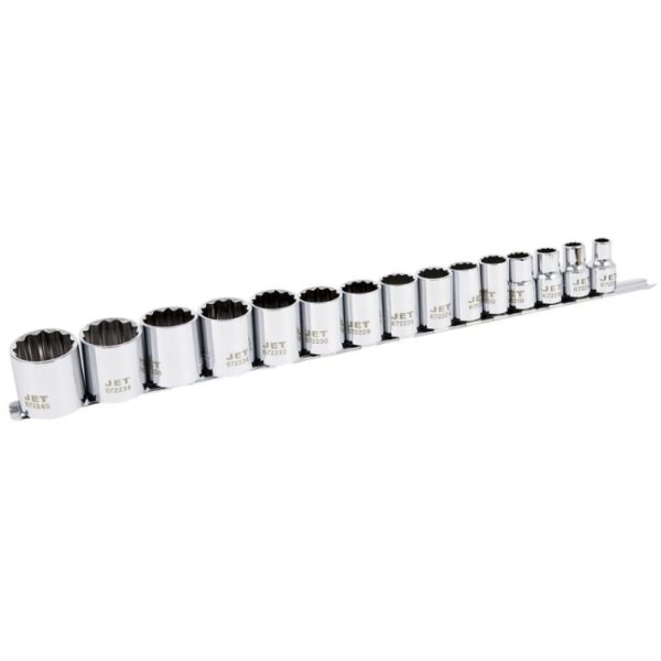 Jet 601317 1/2" Drive 12-Point SAE Socket Set 15-Piece
