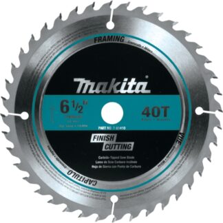 Makita T-01410 6-1/2" 40CT Carbide‑Tipped Circular Saw Blade for Fine Crosscutting