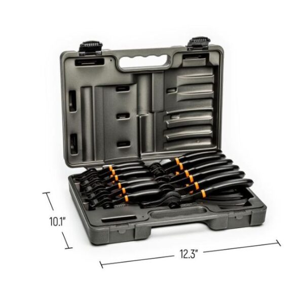 GearWrench 3495 Fixed Tip Snap Ring Pliers Set 12-Pieces