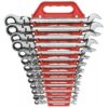 GearWrench 9702D SAE Flex Head Ratcheting Combination Wrench Set 13-Piece