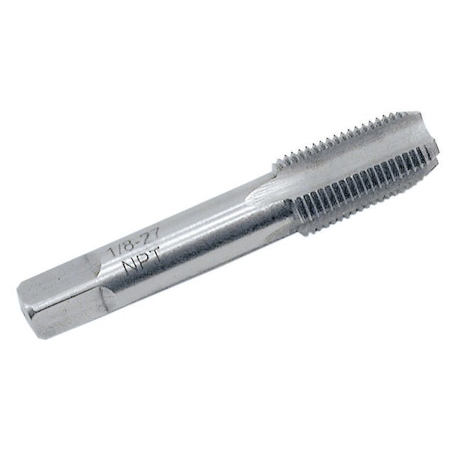 Tap And Die Set QWORK 1/2" - 14 NPT Pipe Tap, Carbon Steel, For Clean And Re -thread Damaged Or Jam Gunpla Tools