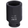 Jet 683252 34 x 1-58 6 Point Deep Impact Socket Jet 683252 3/4" x 1-5/8" 6 Point Deep Impact Socket