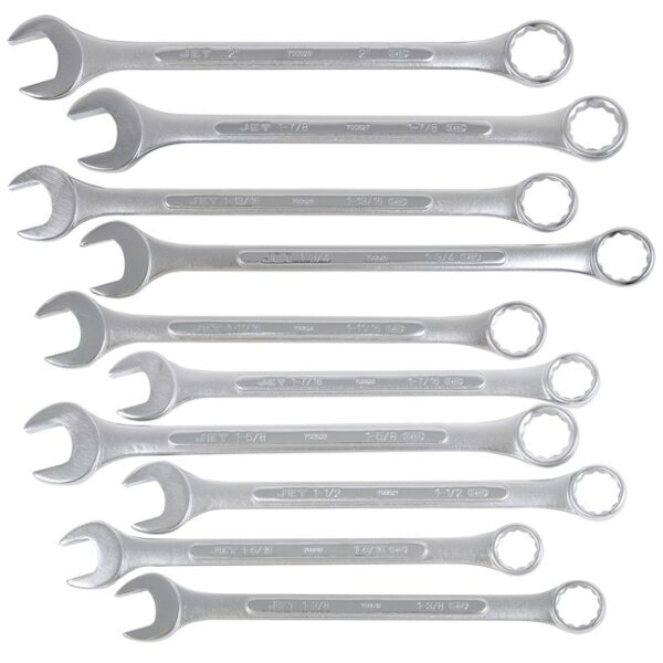 Jet 700128 10-Piece Jumbo Raised Panel Wrench Set