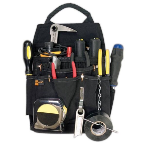 Tool Belt Custom LeatherCraft 21-Pocket Zippered Professional Electrician's Utility Pouch
