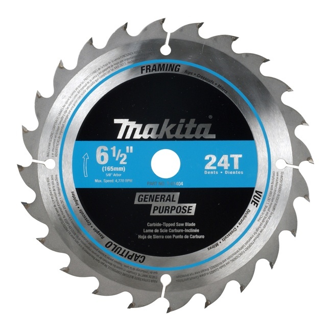 Makita T-01395 16CT 6-1/2" Cordless Circular Saw Blades