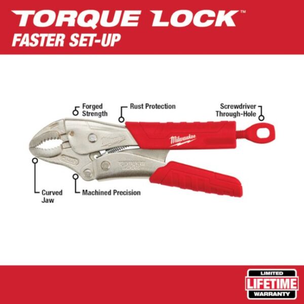 Milwaukee 48-22-3407 7" TORQUE LOCK Curved Jaw Pliers