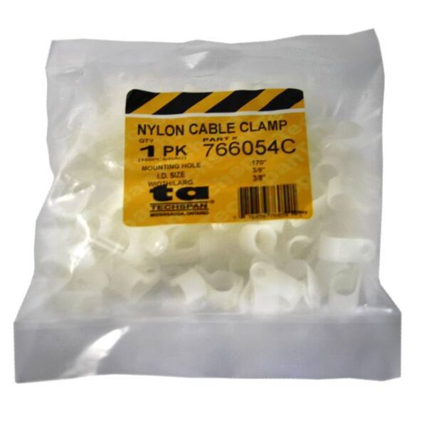 Nylon Cable Clamps - Natural