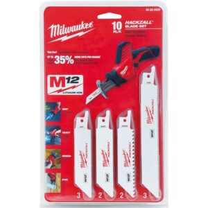 Milwaukee 49-22-0220 10-PC HACKZALL Blade Set