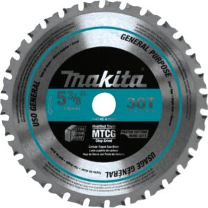 Makita A-95037 5-3/8" 30CT Carbide‑Tipped Saw Blade for Metal/General Purpose