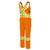 Pioneer Hi-Viz Safety Poly/Cotton Safety Overall-Tall Sizes
