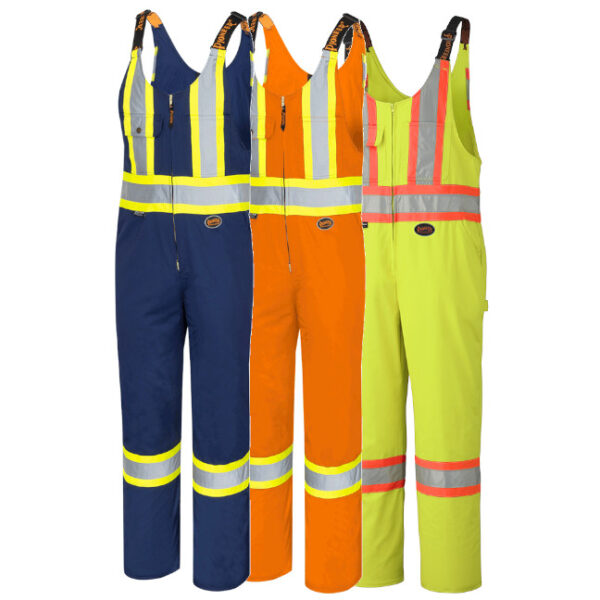 Pioneer Hi-Viz Safety Poly/Cotton Safety Overall-Tall Sizes