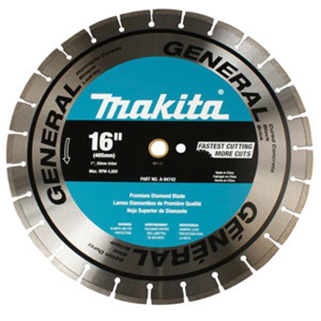Makita A-94742 16" Diamond Power Cutter Blade