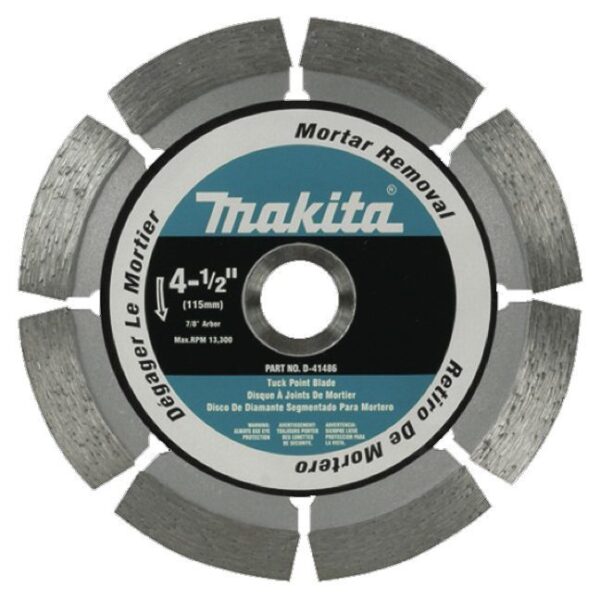 Makita D-41486 4-1/2" x 7/8" Tuck Point Diamond Blade