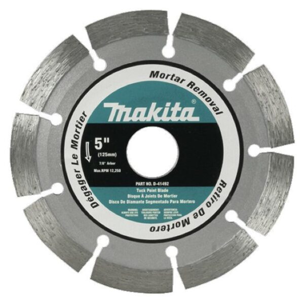 Makita D-41492 5" x 7/8" Tuck Point Diamond Blade