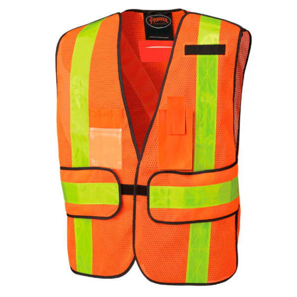 Pioneer 145 V1030150 Hi-Viz All-Purpose Safety Vest-Orange Pioneer 145 V1030150 Hi-Viz All-Purpose Safety Vest-Orange