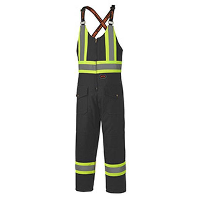 Pioneer 5536BK Quilted Cotton Duck Safety Overall