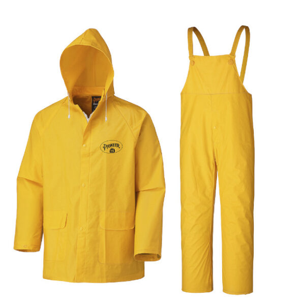 Pioneer 578 V3510360 Flame Resistant PVC Rain Suit 3-Piece-Yellow Pioneer 578 V3510360 Flame Resistant PVC Rain Suit 3-Piece-Yellow
