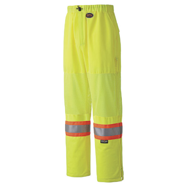 Pioneer 5999P V1070360 Hi-Viz Mesh Traffic Safety Pant-Yellow/Green