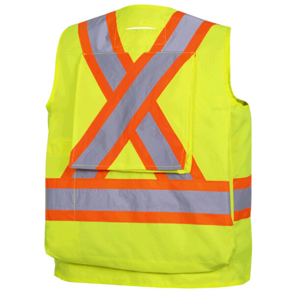 Pioneer Hi-Viz Coated Polyester Surveyor's Safety Vest