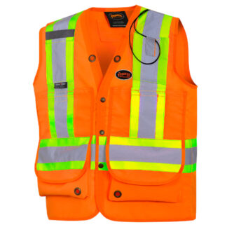 Pioneer Hi-Viz Coated Polyester Surveyor's Safety Vest